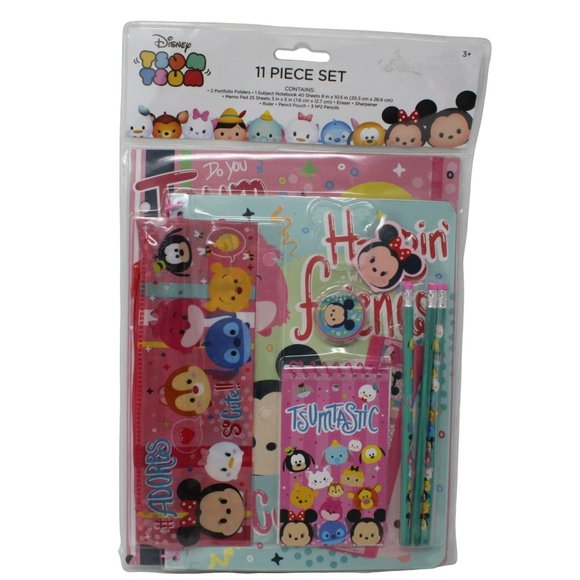 Disney Other - Disney TSUM TSUM 11PC School Supply Activity Stationary Set Multi Characters